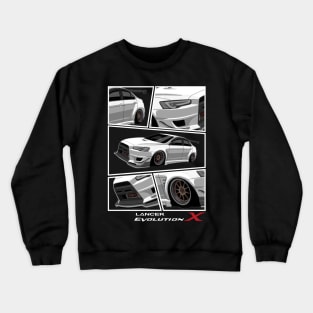 Mitsubishi Lancer EVO X, JDM Car Crewneck Sweatshirt